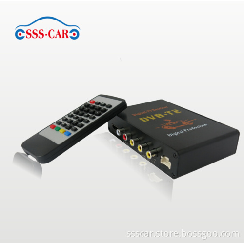 100% Quality HD Mobile Car DVB-T2 Digital TV Receiver with HDMI, USB Slot